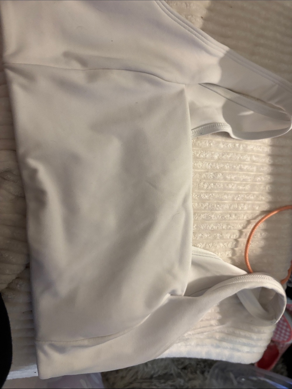 PINK Victoria's Secret White Sports Bra